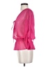 Cache 100% Polyester Pink 3/4 Sleeve Blouse Size XS - photo 5