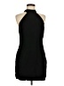 MNG Solid Black Cocktail Dress Size 6 - photo 1