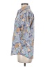 Woolrich 100% Cotton Paisley Blue 3/4 Sleeve Button-Down Shirt Size M - photo 5