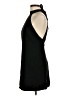 MNG Solid Black Cocktail Dress Size 6 - photo 5