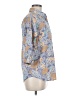 Woolrich 100% Cotton Paisley Blue 3/4 Sleeve Button-Down Shirt Size M - photo 4