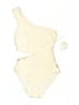 MICHAEL Michael Kors Solid Ivory One Piece Swimsuit Size 6 - photo 1