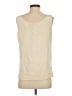 Doncaster Collection 100% Silk Ivory Sleeveless Silk Top Size S - photo 2
