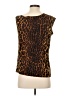 Norma Kamali Animal Print Brown Sleeveless T-Shirt Size XS - photo 2