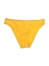 Gianni Bini Solid Yellow Swimsuit Bottoms Size M - photo 1