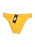 Gianni Bini Solid Yellow Swimsuit Bottoms Size M - photo 2