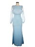 Shein Blue Cocktail Dress Size 6 - photo 1