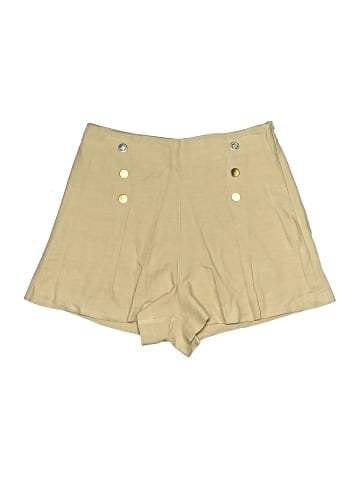 Zara Khaki Shorts (view 1)