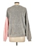 Shein 100% Polyester Color Block Gray Pullover Sweater Size 6 - photo 2