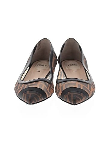 Fendi Skimmer Ballerina Flats Zucca Mesh (view 2)