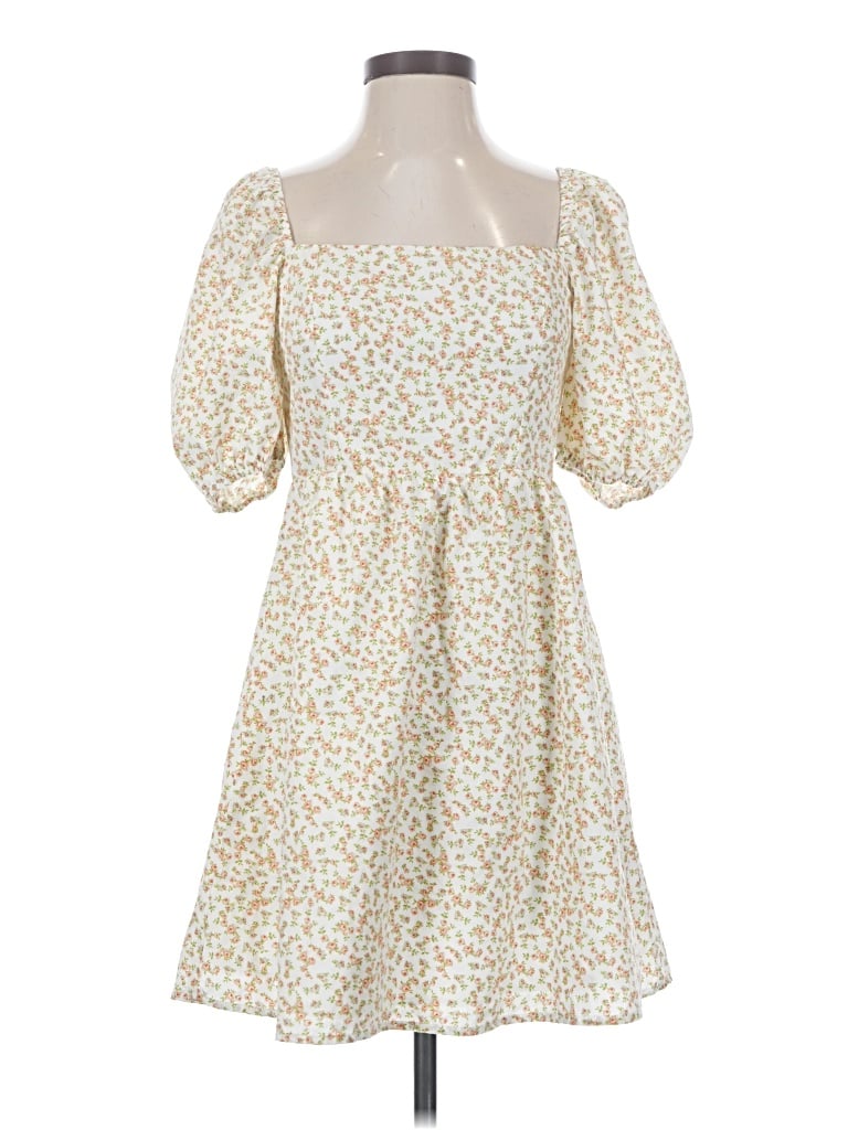 Pre-owned Copper Key Casual Dress In Ivory