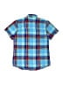 Levi's 100% Cotton Plaid Blue Short Sleeve Button-Down Shirt Size 8 - 10 - photo 2