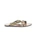Chloé 100% Leather Gold Yellow Embossed Sandals Size EU 40 - photo 1