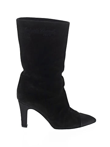 Chanel Gabrielle Coco Satin Suede Short Boots (view 1)