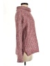 Point Sur Tweed Burgundy Turtleneck Sweater Size M - photo 4