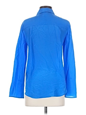 Club Monaco Long Sleeve Silk Top (view 2)
