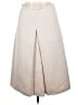 H&M 100% Polyester Solid Ivory Formal Skirt Size 14 - photo 1