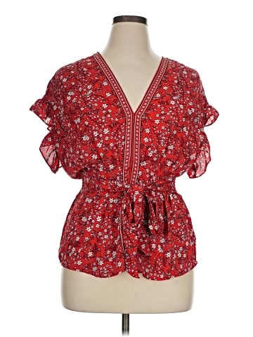 Max Studio Short Sleeve Blouse (view 1)