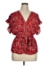 Max Studio Red Short Sleeve Blouse Size XL - photo 1
