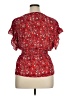 Max Studio Red Short Sleeve Blouse Size XL - photo 2