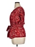 Max Studio Red Short Sleeve Blouse Size XL - photo 5