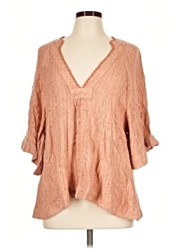 Free People 3/4 Sleeve Blouse