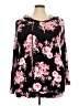 Free Kisses Floral Black Pullover Sweater Size 3XL - photo 1