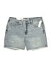 Seven7 Blue Denim Shorts Size 12 - photo 1