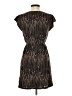 Zara Basic 100% Viscose Print Brown Cocktail Dress Size S - photo 2