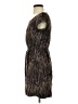 Zara Basic 100% Viscose Print Brown Cocktail Dress Size S - photo 5