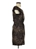 Zara Basic 100% Viscose Print Brown Cocktail Dress Size S - photo 4