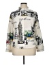 Unbranded 100% Polyester Print Ivory 3/4 Sleeve Blouse Size XL - photo 1