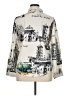 Unbranded 100% Polyester Print Ivory 3/4 Sleeve Blouse Size XL - photo 2