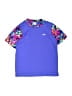 Speedo 100% Polyester Color Block Purple Short Sleeve T-Shirt Size 16 - photo 1