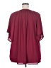 Unbranded 100% Polyester Burgundy Short Sleeve Blouse Size 3X - photo 2