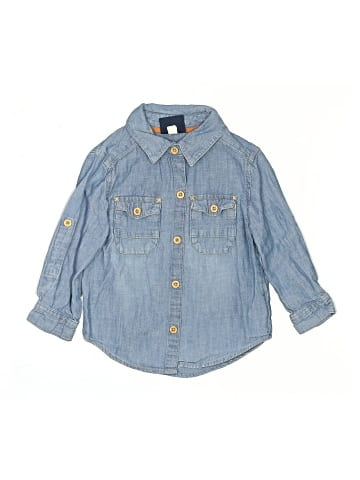 Genuine Kids from Oshkosh Long Sleeve Button-Down Shirt (view 1)