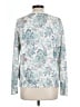 Lands' End 100% Supima Cotton Paisley White Pullover Sweater Size L - photo 2