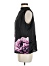 Calvin Klein 100% Polyester Black Sleeveless Blouse Size M - photo 5