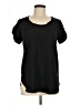 Diane von Furstenberg 100% Polyester Black Short Sleeve Top Size 8 - photo 1