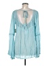 En Creme 100% Rayon Teal Long Sleeve Blouse Size M - photo 2