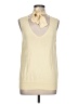 Ann Taylor LOFT Yellow Ivory Sleeveless Top Size L - photo 1