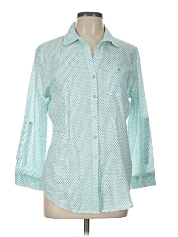 Hester & Orchard 3/4 Sleeve Button-Down Shirt (view 1)