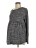 Isabel Maternity Gray Long Sleeve T-Shirt Size Med Maternity - photo 1