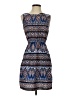 Speed Control 100% Polyester Print Blue Casual Dress Size S - photo 1