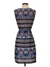 Speed Control 100% Polyester Print Blue Casual Dress Size S - photo 2