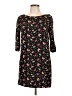 Element 100% Rayon Print Black Casual Dress Size 10 - photo 1