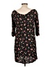 Element 100% Rayon Print Black Casual Dress Size 10 - photo 2