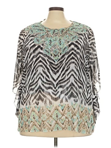 JM Collection 3/4 Sleeve Blouse (view 1)