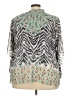 JM Collection 100% Polyester Silver 3/4 Sleeve Blouse Size 2X - photo 2