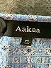 AaKaa 100% Rayon Hearts Blue Casual Dress Size M - photo 3